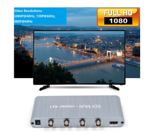 Stok yeterli stok SDI 4X1 HDMI çok görüntüleyici HDMI dört ekran gerçek zamanlı HDMI dikişsiz Switcher ile Multiviewer 1080p HD IR SDI anahtarı - Product Image 6