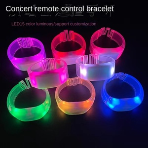 LED Remote Control Fluorescent Bracelet Shape <strong>Concert</strong> Central Control <strong>Cheer</strong> Fans' Prop for Christmas Celebrations Factory Outlet - Product Image 2