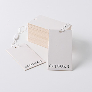 Custom Design <strong>High</strong> <strong>Quality</strong> Hang Tags Labels for Clothing Garment Luxury Embossed hang Tags <strong>String</strong> - Product Image 2