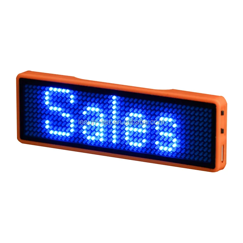 Aufladen Programmierbare Kleine LED-Display Elektronische LED Name Abzeichen