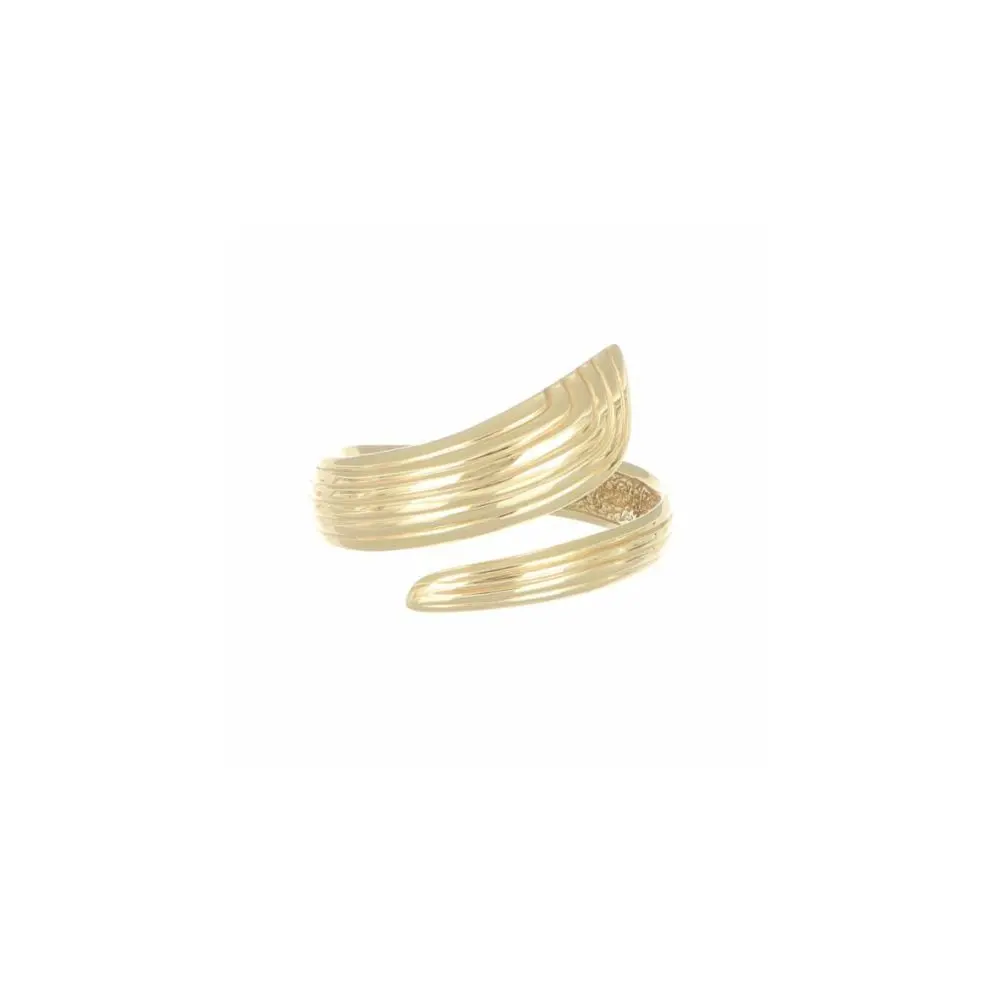 Prezioso Made in Italy placcatura in oro 18 kt linee curve Design Contrarie argento come regalo speciale per una cena speciale