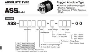 ASS-1024G 24C-300-23 absoluter Encoder 10 Bit-Coder