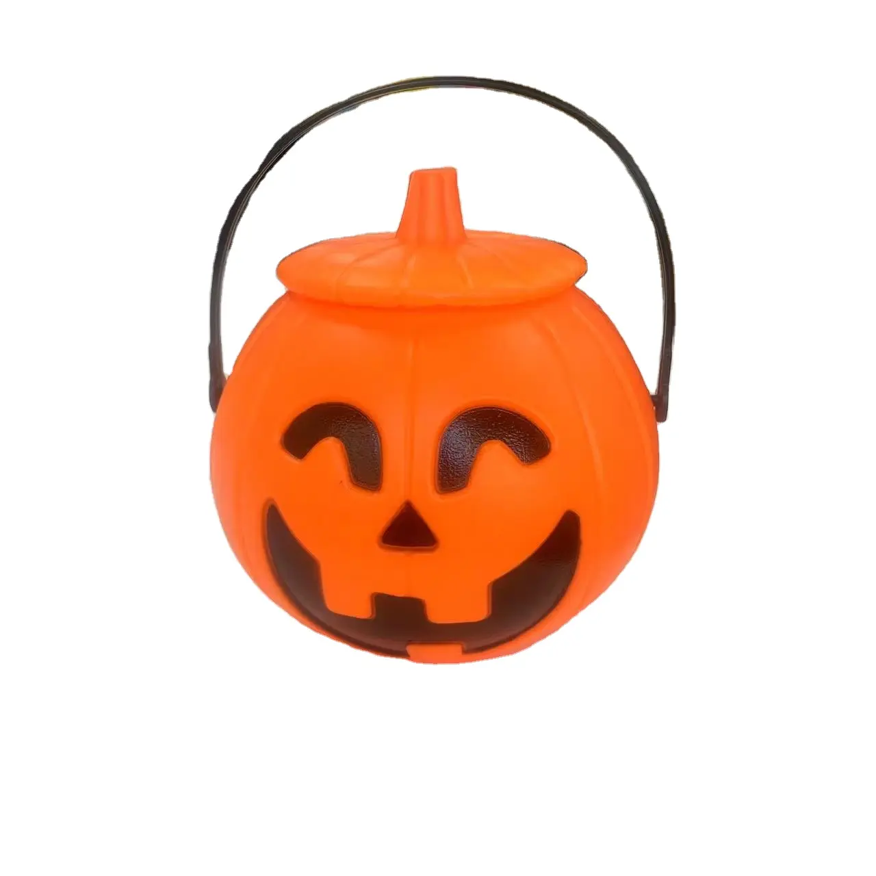 La migliore vendita candy bucket 11cm zucca di halloween con coperchio
