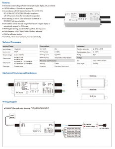 SKYDANCE 12-48VDC DALI controlador impermeable IP67 RGBW DALI PWM dimmer 4 canales 4CH * 5A - Product Image 3