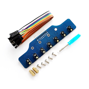 Seguimiento digital de 7 vías, módulo de Sensor de seguimiento de escala de grises de 7 vías, Robot de identificación de búsqueda de línea fotoeléctrica, punto especial - Product Image 1