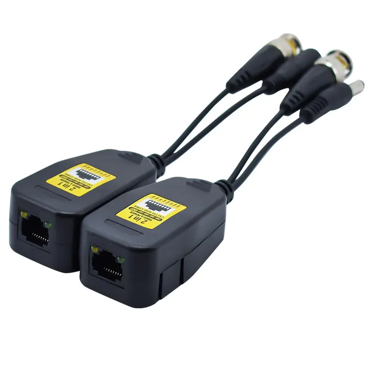 HD Passive Data balun transformer cctv coax bnc video power balun transceiver rj45 Active 8mp video balun cctv