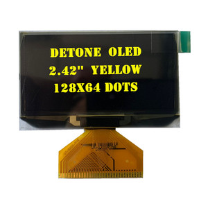 2,4-Zoll-OLED-Bildschirm mit I2C-Schnittstelle PMOLED-Typ Weiß Blau Gelb Treiber-IC SSD1309 128x64 FPC-Abstand 0,5mm - Product Image 3