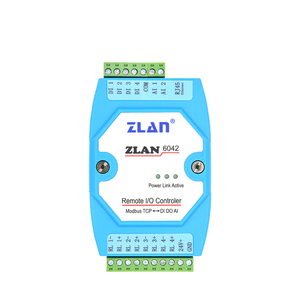 ベストセラーPlcI/OイーサネットフィールドI/OモジュールModbusIOモジュールプログラマブルコントローラーEthercatIOシステムZLAN6042 - Product Image 1