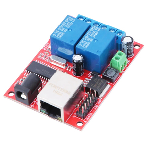 2 Channel LAN Ethernet Relay Controller <strong>Delay</strong> Switch Module Board DC 5V-24V off <strong>Delay</strong> Timer Relay Module - Product Image 1