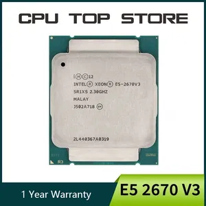 Intel Xeon <strong>E5</strong> 2670 V3 2.3GHz 12-Core 120W LGA 2011-3 SR1XS <strong>2670V3</strong> processor High quality 12 cores 24 threads - Product Image 1
