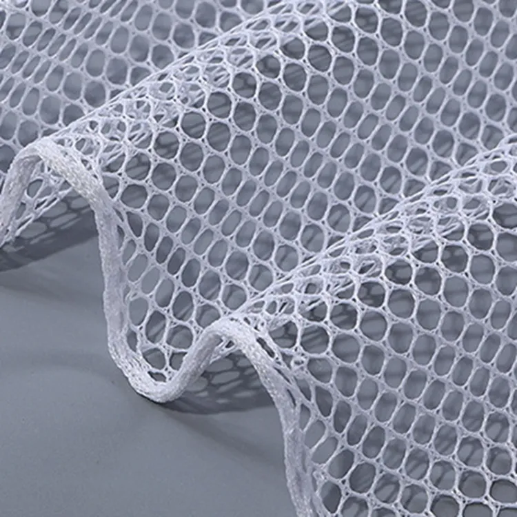 Presa di fabbrica 50D poliestere lavorato a maglia morbido esagonale Tulle rete a rete grande foro tessuto per borsa per biancheria/abito da sposa/fodera/borse