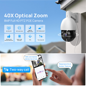4k 8MP tốc độ cao Dome PoE PTZ hai cách âm thanh 25x zoom tự động theo dõi máy ảnh ngoài trời với tự động gạt nước An ninh CCTV 4k máy ảnh - Product Image 3