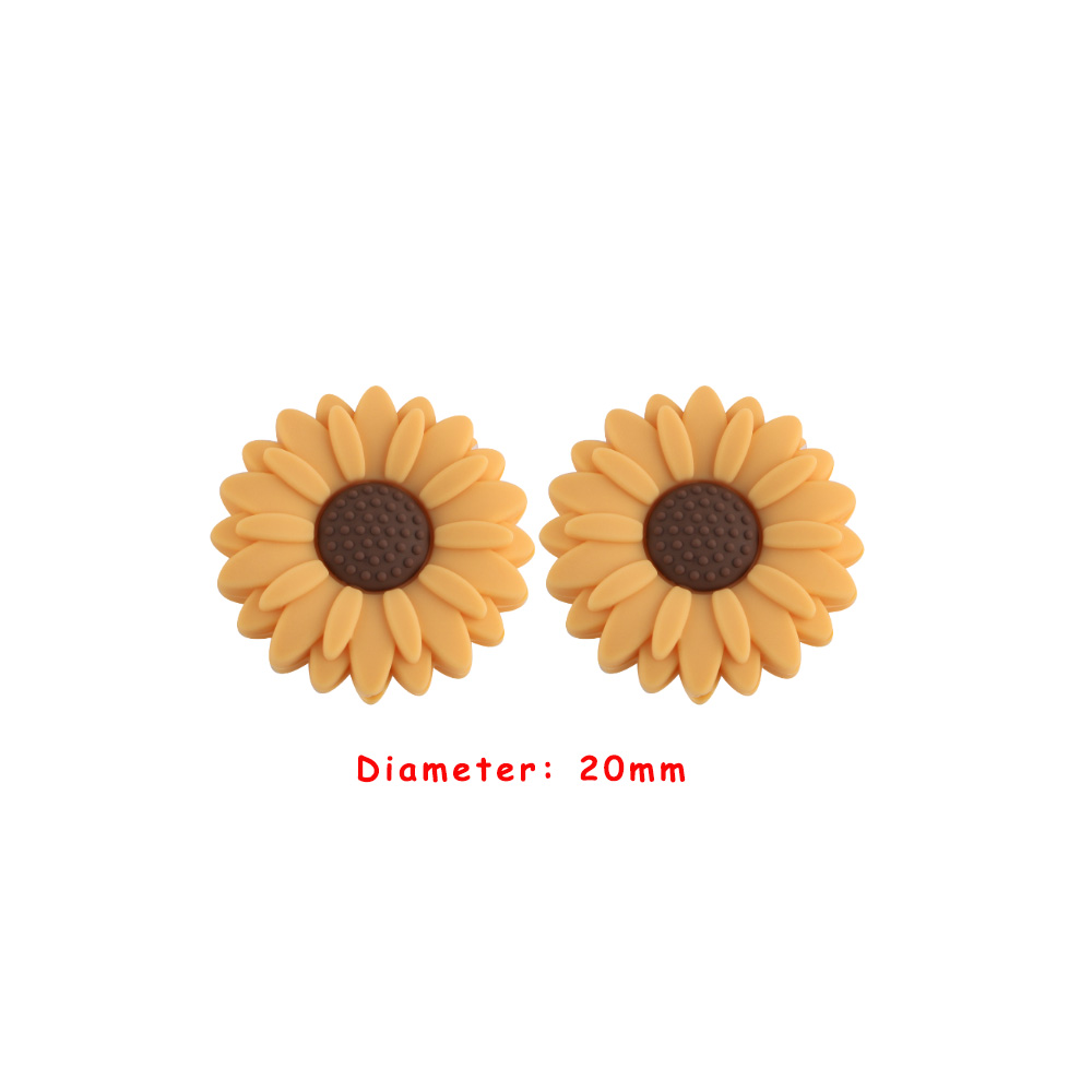 chrysanthemum Focal bead Sunset Gold SA140