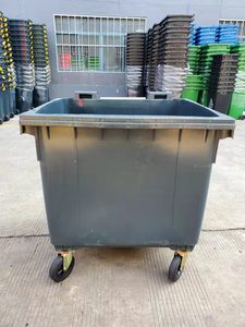 塑料垃圾桶1100L大型垃圾桶移动式可重复使用垃圾桶 - Product Image 3