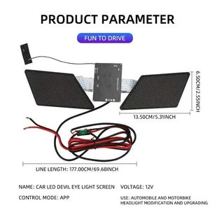 LOY Eyes Car LED Head Light LED dial Eye schermo lampeggiante per APP programmabile decorazione Devil Eye 5V/12V per lampada - Product Image 4