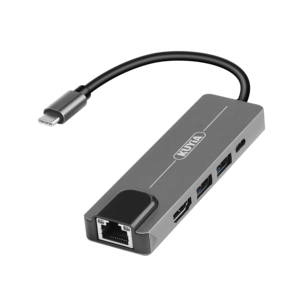 Nuovo Prodotto 4 in 1 Tipo C Hub con Video HDM1 VGA Ethernet di rete di DEVIAZIONE STANDARD TF - Product Image 1