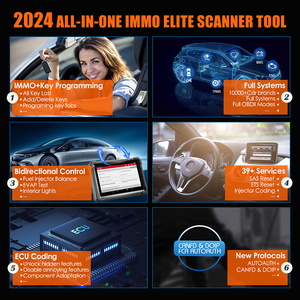 Herramienta de programación de llaves X431 IMMO PLUS de almacén de la UE de EE. UU. con programador de llaves de todos los sistemas escáner OBD2 de diagnóstico de coche - Product Image 6