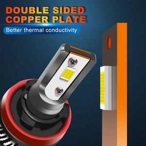 Conpex küresel ajan işe H11 H7 9005 9006 fan 76W 8000lm M2 led far lambaları ile led araba far - Product Image 3