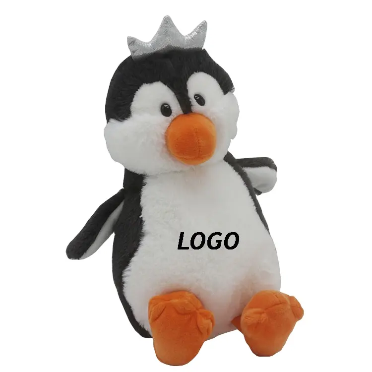 Peluche peluche pinguino in bianco e nero animali morbido peluche mascotte pinguino in vendita