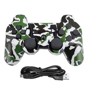 Controlador de videojuegos inalámbrico de doble vibración para PS3 BT Gamepad Joystick Joypad con cable USB - Product Image 2
