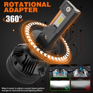 <span class=keywords><strong>2025</strong></span> mô hình T80 Led Đèn Pha 170W 4555 chip 4000K-4300K DC 12-24V Ba ống đồng cho xe phổ thông - Product Image 3