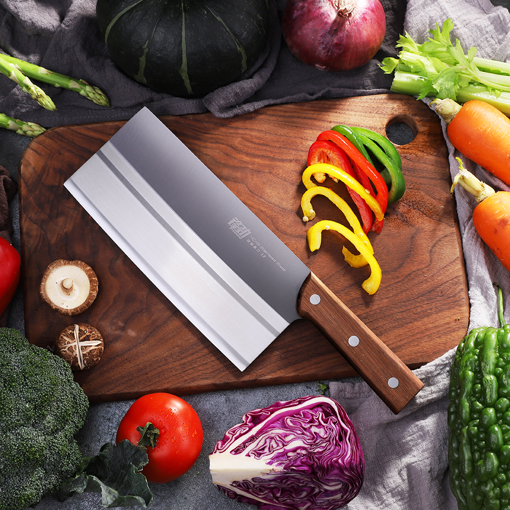 Amazon hot sales stainless steel Chopper Cleaver Knife Custom classic Kitchen Chef Butchers Cleaver