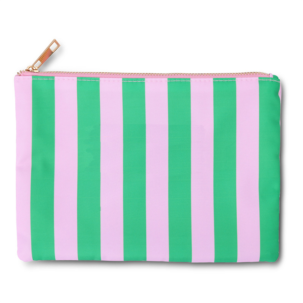 Rayures vertes roses