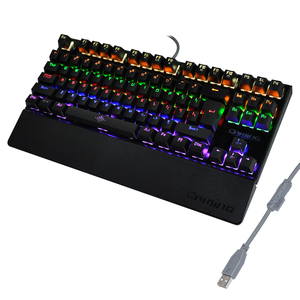 定制彩色 LED 键盘规格机械键盘蓝色开关键盘 - Product Image 1