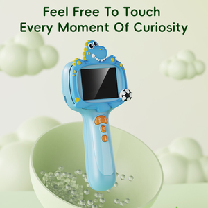 Portatile 8LED serpente 8.5mm fotocamera digitale per bambini carino dinosauro modello endoscopio Borescope CMOS H.265 simpatico giocattolo per bambini - Product Image 4