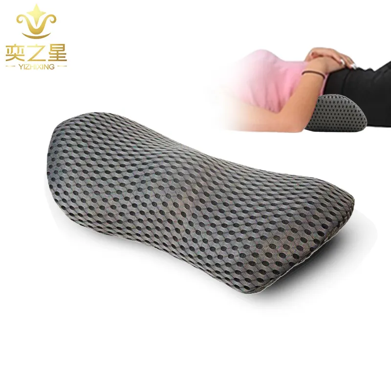 Travesseiro de massagem para pescoço de carro, almofada de espuma de memória ergonômica para lombar e costas