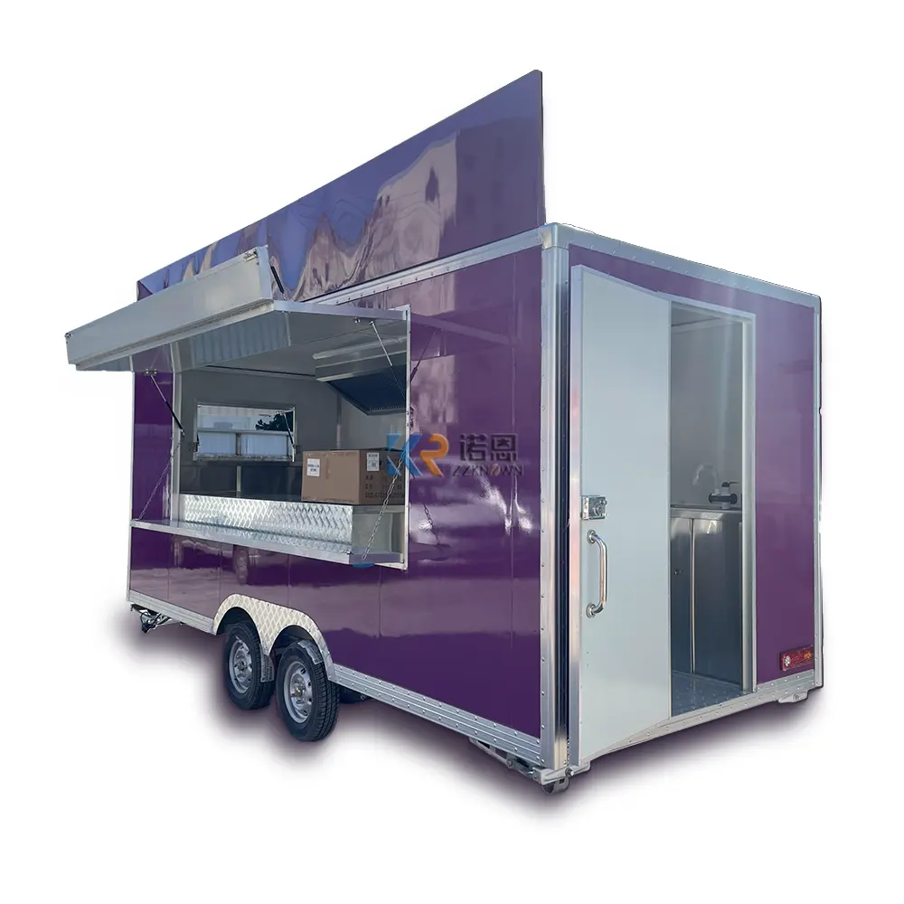 2024 nuovo Bbq cibo rimorchio camion per la vendita europa Vw piccolo chiosco completamente attrezzata gelato caffè Fast Food Truck per la vendita