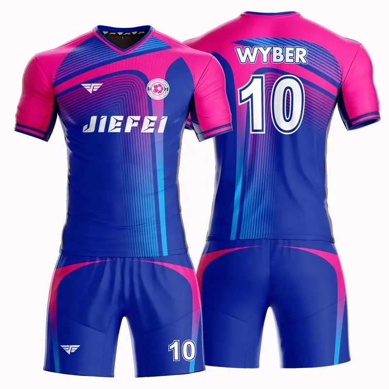 Conjunto de camisa de futebol personalizada JFR Sports 2022 masculino camisa de futebol United Team novo modelo camisa de futebol esportiva adultos conjuntos coreanos