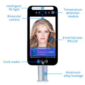 Tableta Android con control de acceso biométrico, dispositivo de reconocimiento facial dinámico con SDK gratuito, cámara Full HD - Product Image 3