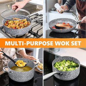 Bộ Dụng Cụ Nấu Ăn Nhà Bếp Siêu Chống Dính Với Bộ Dụng Cụ Nấu Ăn Bằng Đá Phủ - Product Image 5