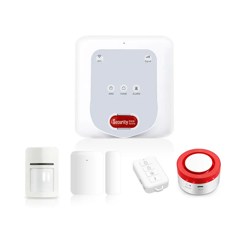 Tuya akıllı ev güvenlik hırsız Wifi Gsm Alarm sistemi pencere kapı ev Alarm sistemi