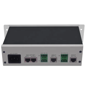AC110-220V SD карта Masukan 4 порта выход Setiap порт Kontrol Max AN404 Artnet SPI DMX светодиодный контроллер