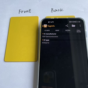 デジタル名刺用の大きなRFIDインレイを備えた金属製NFCRFIDスマート名刺 - Product Image 3