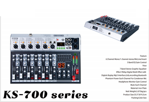 Profesyonel 99dsp etkisi 5/7 kanal ses mikseri dijital yankı Mp3 kayıt ses karıştırma konsolu ses mikseri - Product Image 4