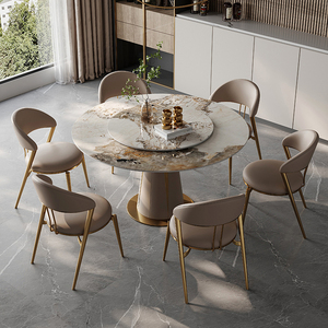 Ining able iiving Room ururniture et ables ululti uncunctional OUND ararble con trtrong taintainless teteel ase odern etal 2 uds. - Product Image 6