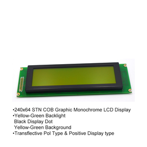 COB 22 Pin 240x64 modulo Display grafico LCD T6963C Eqv IC STN giallo-verde 240*64 risoluzione - Product Image 4