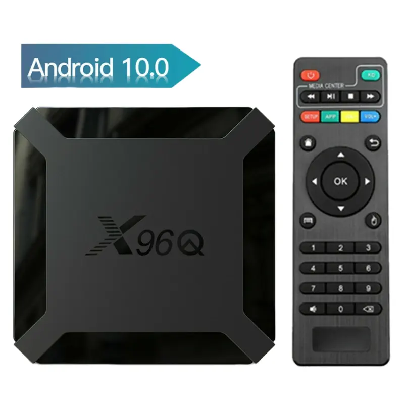 Android 10.0 X96Q Smart TV Box. x96 q Quad Core HD 4K Media Stream Player 1G 8G 2G 16G Allwinner H313 ip inteligente tv set top box