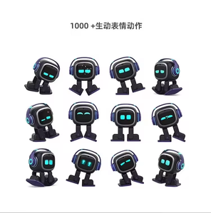 EMO Robô Inteligente AI Desktop Pet <span class=keywords><strong>Robot</strong></span> com Despertador Bonito Inteligente EMO Kids Home Toy