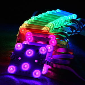 Водонепроницаемый 24 В квадратный RGB светодиодный модуль DMX512 IC квадратный 12 В Светодиодный модуль для рекламы потолочный светильник 24 В Модуль светодиодный свет
