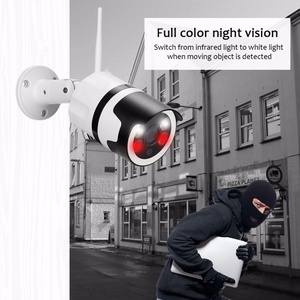 户外高清2MP 1080P Wifi IP摄像机双向音频P2P视频安全摄像机支持存储卡 - Product Image 3