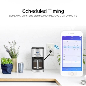 Умная розетка с Wi-Fi, телефонный переключатель, таймер, розетка с голосовым управлением, американская Регулируемая розетка питания 10 А, 110-125 в - Product Image 4