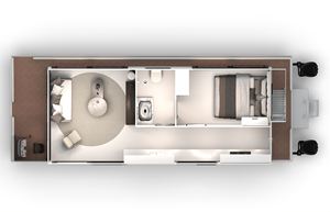 Barco de Lujo Flotante Tipo Yate Casa Flotante de Aluminio Barco Casa Prefabricado Flotante sobre el Agua - Product Image 2