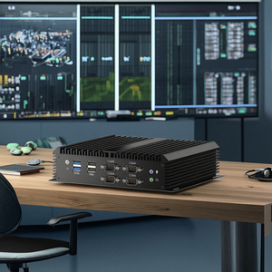 Hot Fanless Industrial Mini PC Core I7-8550u 4 Cores 8 Threads 2*Intel <strong>LAN</strong> 6*COM Windows OS DDR4 <strong>HDD</strong> U.S C.N Gaming Computer Use - Product Image 1