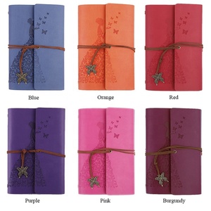 Taccuino tascabile per diario da viaggio con copertina in pelle stampata personalizzata con pulsante di blocco - Product Image 3