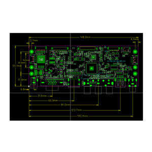 Wide Power Supply Voltage 9~32V USB for <strong>VGA</strong> AV*2*CVBS Type C LCD Screen Monitor Controller Board Compatible with Any LCD Si