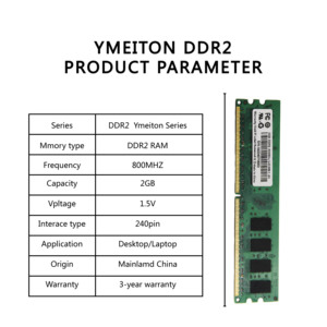 PC2 <strong>DDR2</strong> RAM <strong>Memory</strong> for Desktop <strong>Computer</strong> 800MHZ OEM Memorias RAM <strong>DDR2</strong> <strong>2GB</strong> Ymeiton High Quality Low Price 4GB RAM for PC